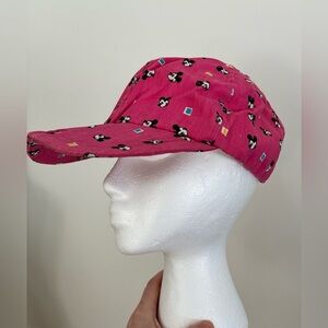 VTG Mickey Mouse Disney Character Fashions Pink Hat USA Made 80s